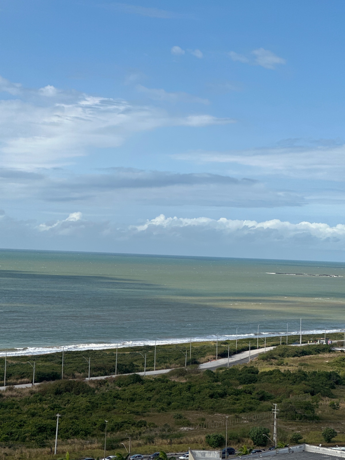 Vista do mar a partir do apartamento